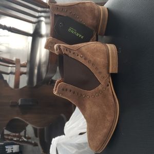 Paruno leather ankle booties